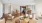 Furnished living room with view of eat in kitchen dining and kitchen island with barstools